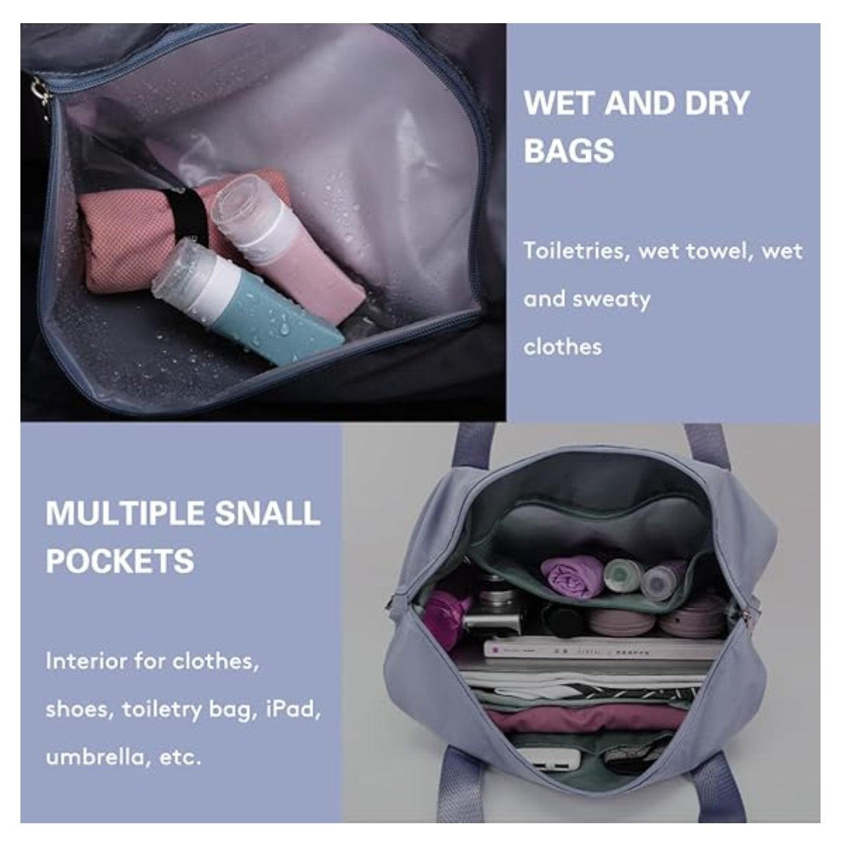 Bolso de Viaje Expandible Impermeable